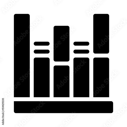 column chart glyph icon