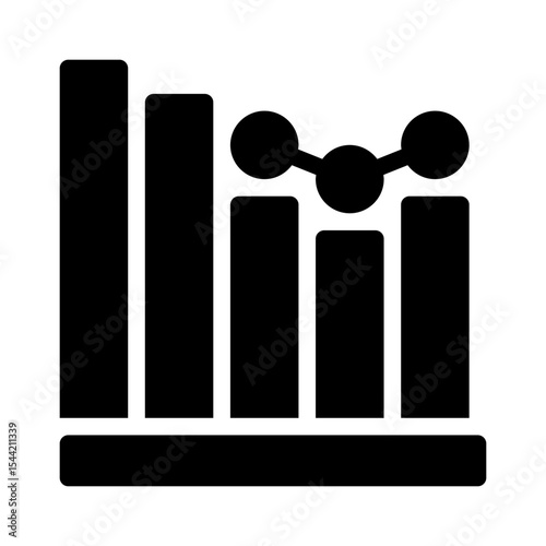 bar graph glyph icon