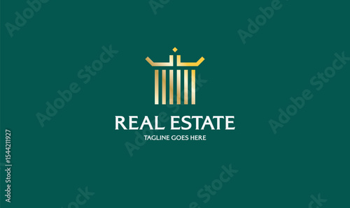 premium real estate logo design. 