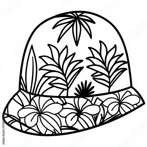 Bucket Hat Jungle Pattern