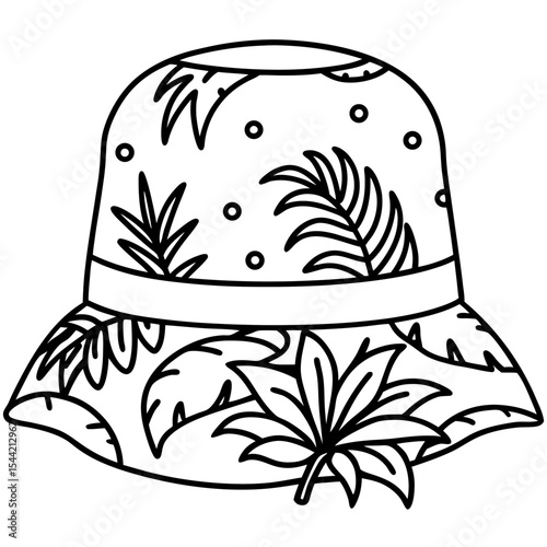 Bucket Hat Jungle Pattern
