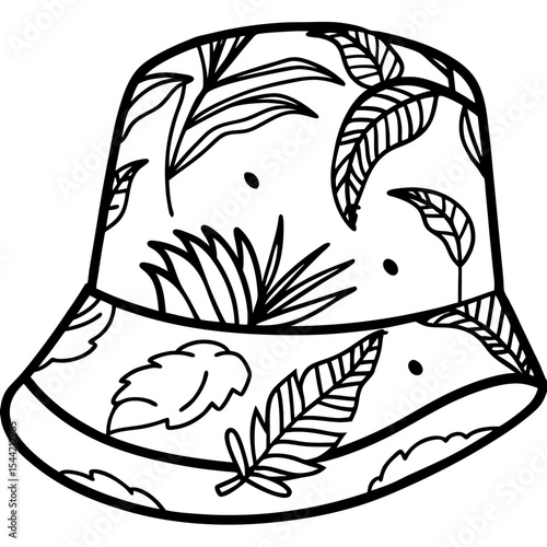 Bucket Hat Jungle Pattern