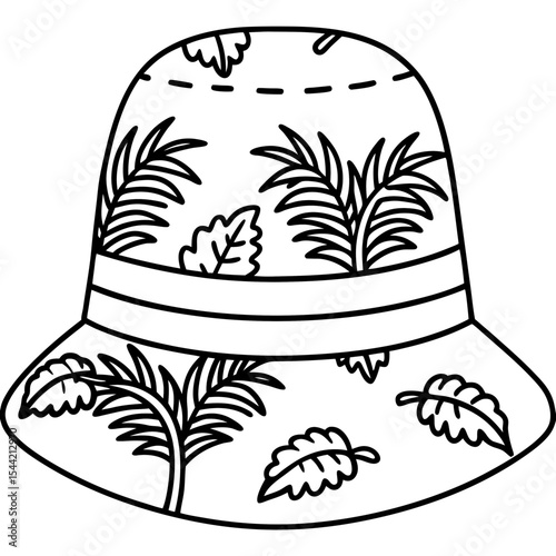 Bucket Hat Jungle Pattern