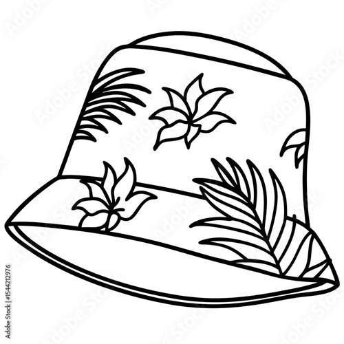 Bucket Hat Jungle Pattern