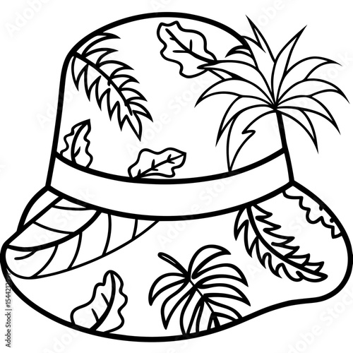 Bucket Hat Jungle Pattern