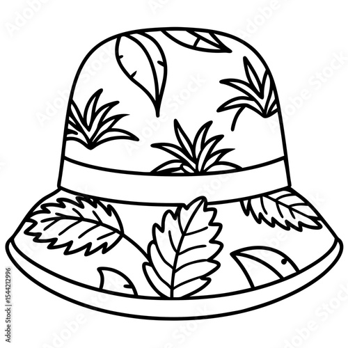 Bucket Hat Jungle Pattern