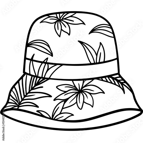 Bucket Hat Jungle Pattern