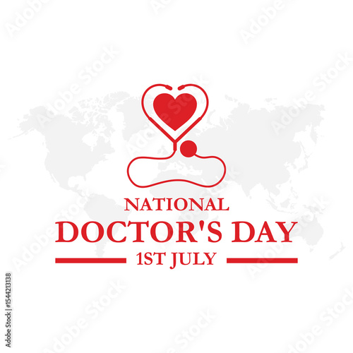 National doctors day. World doctors day template. National Doctor's Day vector. Doctor's Day Wishes Post Vector. national Doctor's Day India july 1st