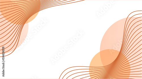 abstract curve line patten orange background  vector illustration 