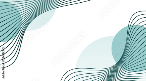 abstract curve line patten green background  vector illustration 