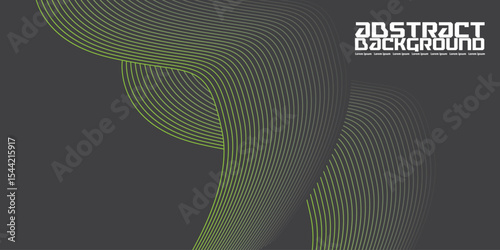 Elegant background design green line pattern or texture. Luxury horizontal green background for business banner, poster, backdrop, voucher, invite. Vector illustration