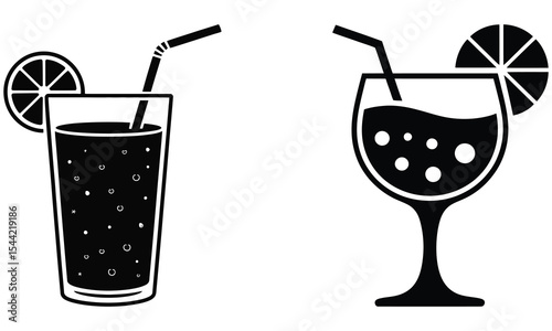 glass of cocktails
