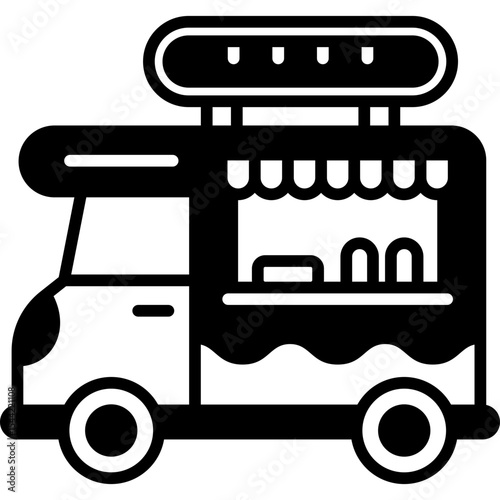 Food Truck Solid Icon