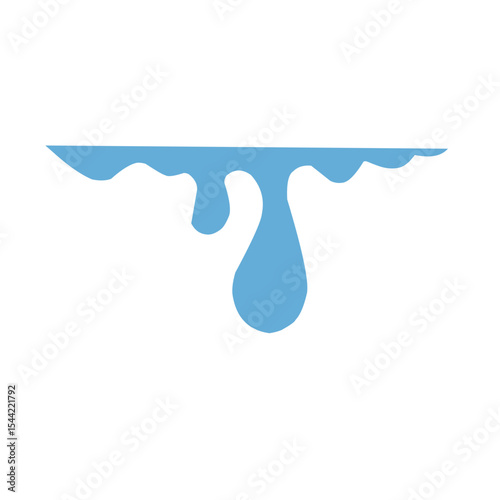 Liquid water splashes, falling aqua drops, sea or ocean waves and swirl. Blue water motion effects, flows, streams, spills and crown shape isolated on background, vector cartoon set
