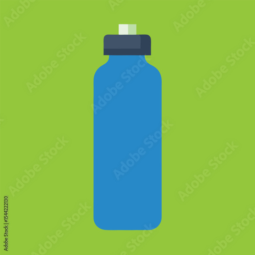 Water Bottle Flat Vector Design
