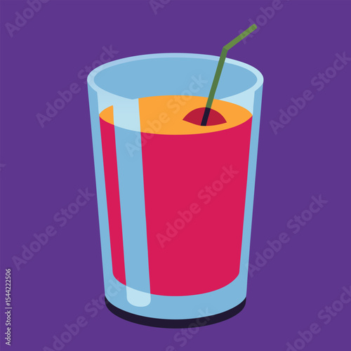 fruit punch glass of juice 