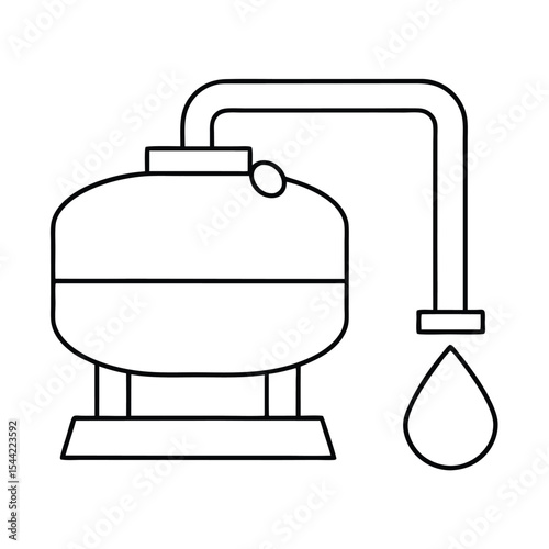 vector illustration of a mixer