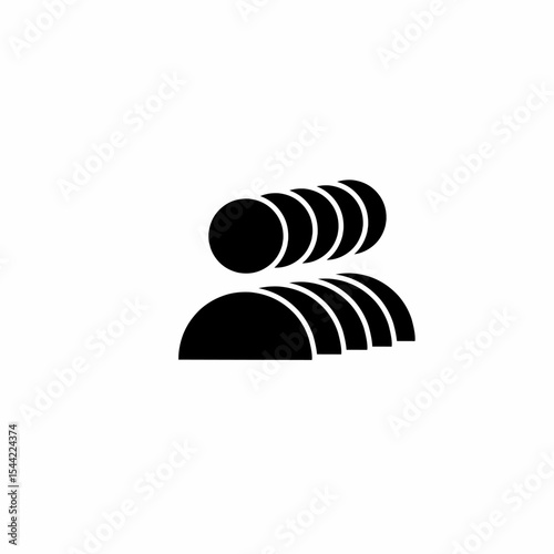 People Icons , Person work group Team Vector. vector illustration. Five people icon.