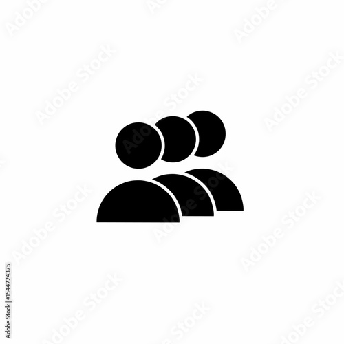 People Icons , Person work group Team Vector. vector illustration. Three people icon.
