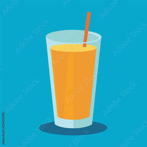 orange juice glass vector glass of orange juice 