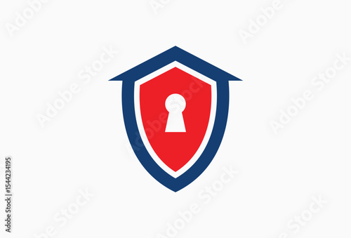 Free Download Home Security Keyhole Shield Icon Logo Design Element - GFXLoad