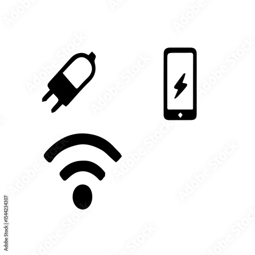 wifi charger phone vector