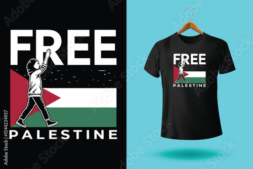 Arabic Calligraphy vector type for country of Palestine. Translated: Palestine.