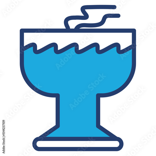 Incense blue color icon