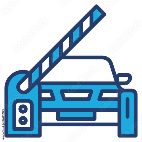 Gate blue color icon