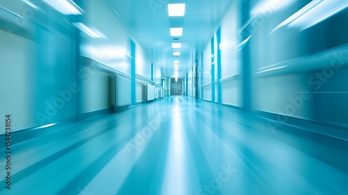 Wallpaper Mural Blurred office workspace in the evening , interior workplace with cityscape for business presentation background, AI generated Torontodigital.ca