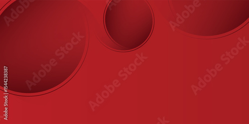Vector red background with circles. Applicable for gift card illustration abstract modern nice simple art