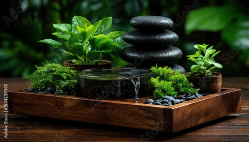 Tranquil zen garden display