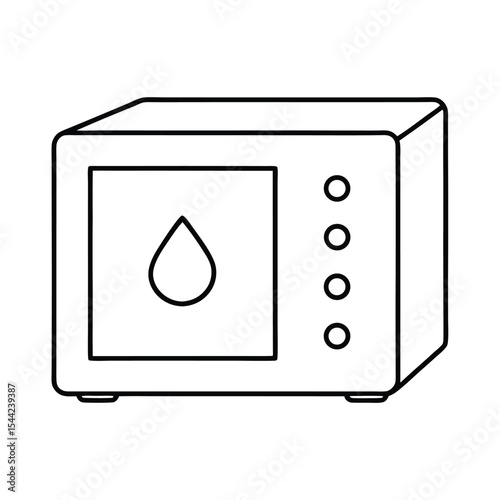 vector illustration of a safe