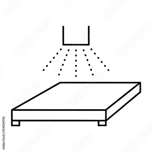 3d render of a hotel room