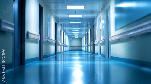 Wallpaper Mural blur image background of corridor in hospital or clinic image Torontodigital.ca