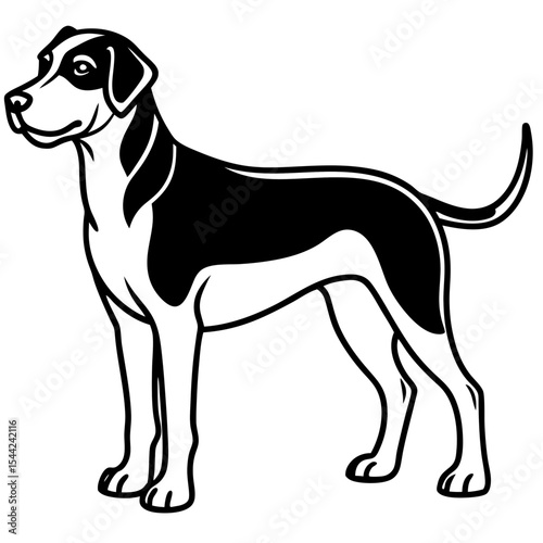 Cesky Fousek Silhouette Illustration