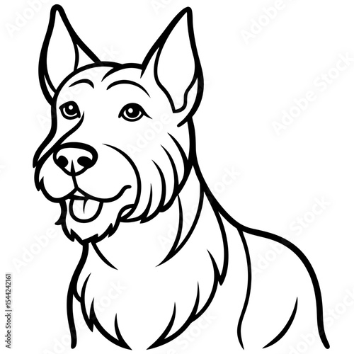 Cesky Fousek Silhouette Illustration