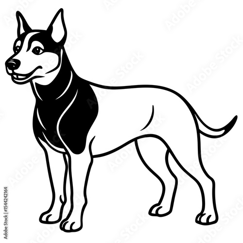 Cesky Fousek Silhouette Illustration