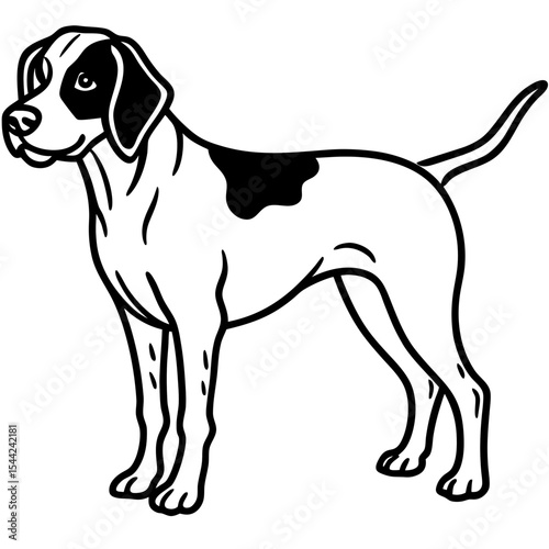 Cesky Fousek Silhouette Illustration