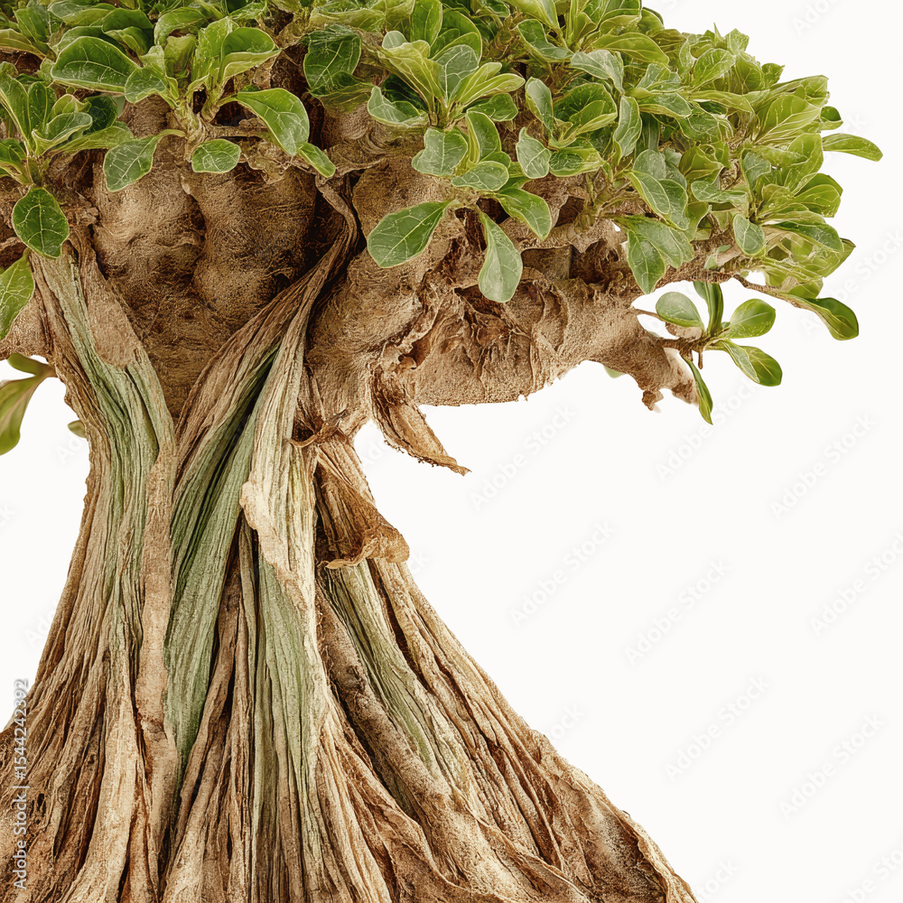 Obraz premium Ancient Bonsai Tree Trunk and Branches Detail