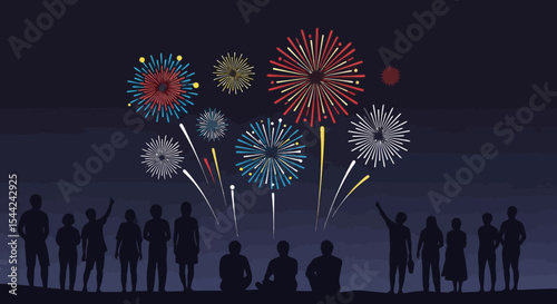 Fireworks Spectacle: Celebration Under the Night Sky