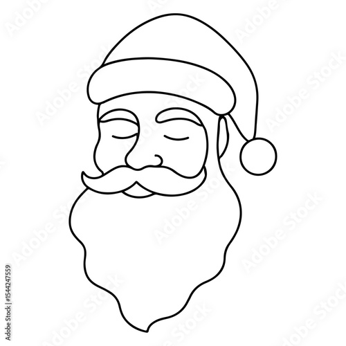 vector illustration of a man with a beard