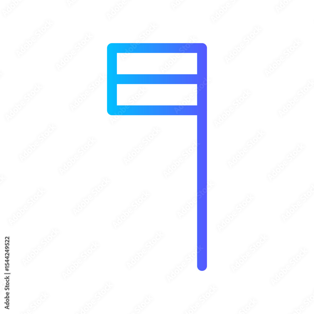 flag gradient icon flag gradient icon