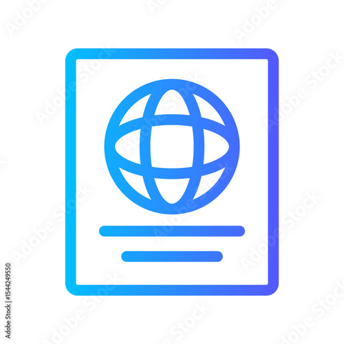 passport gradient icon