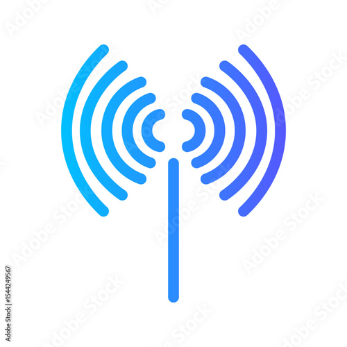 signal range gradient icon