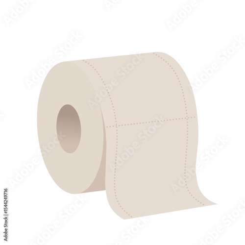 Toilet paper flat vector illustration design