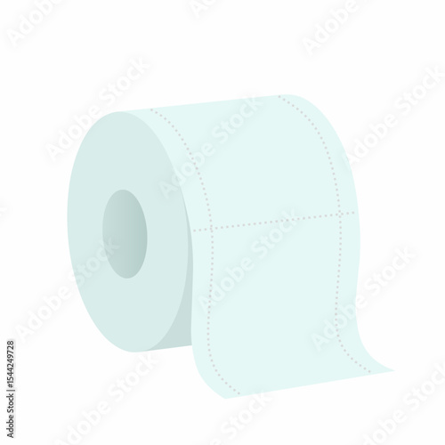 Toilet paper flat vector illustration design