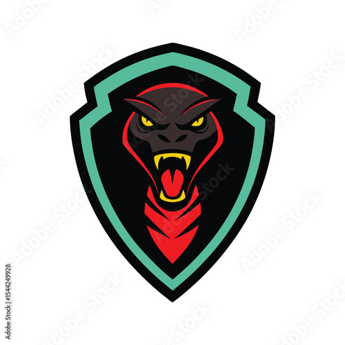 Fierce Neon Cobra Illustration Detailed Vector Graphic