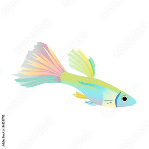 illustration of a colorful fish