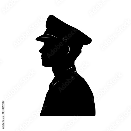 Police Silhouette Vector